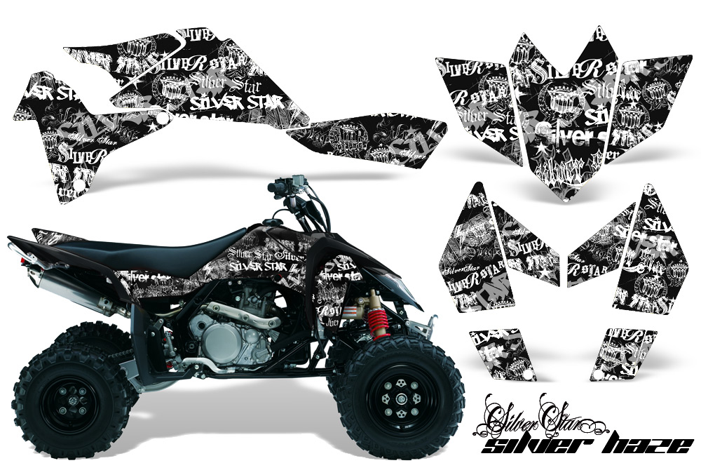 Suzuki LTR450 Graphics Kit Silverhaze WB